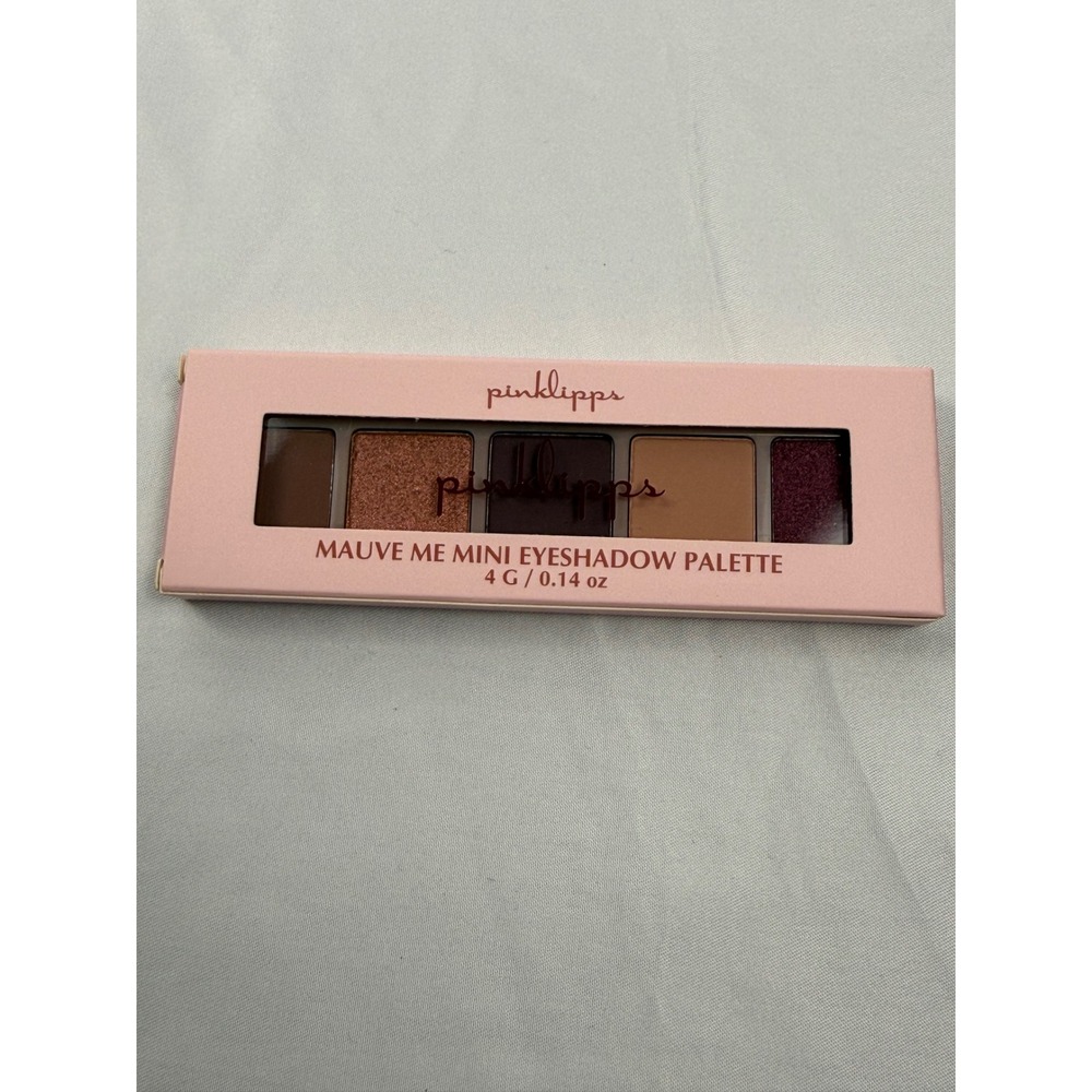 Pink Lipps Mauve‎ Me Mini Eyeshadow Palette 5 Pan Shimmer Matte 4g 0.14oz 4C02